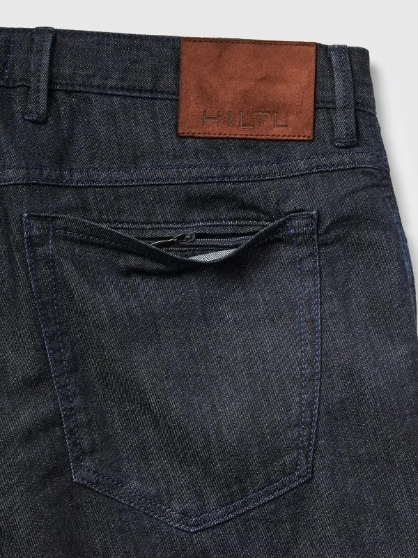Hiltl 5 Cep İnce Lacivert Pamuk Elastan Regular Fit Denim Pantolon - 5