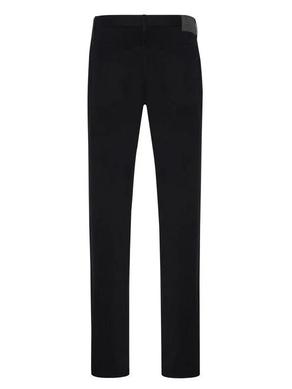 Hiltl 5 Cep Siyah Pamuk Elastan Regular Fit Pantolon - 2