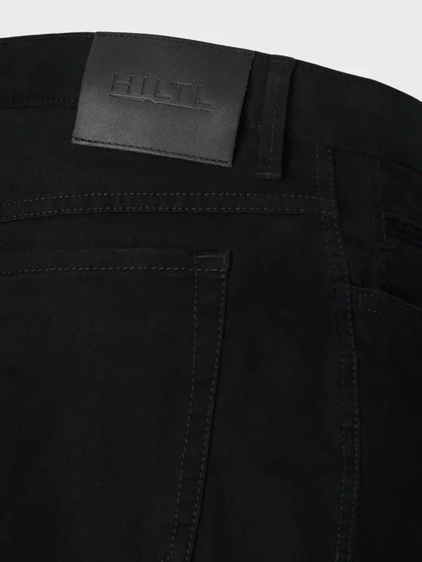Hiltl 5 Cep Siyah Pamuk Elastan Regular Fit Pantolon - 3