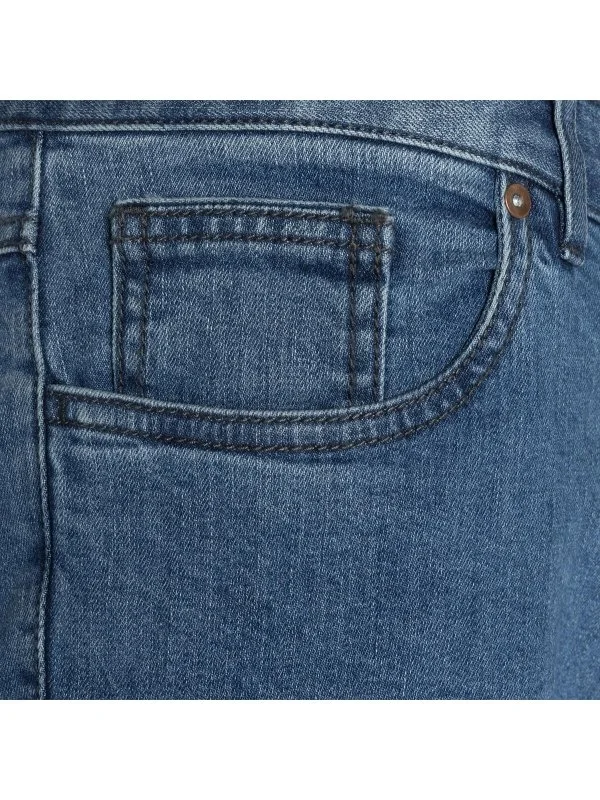 Hiltl Açık Mavi Yıkamalı Pamuk Elastan 5 Cep Regular Fit Denim Erkek Pantolon - 2