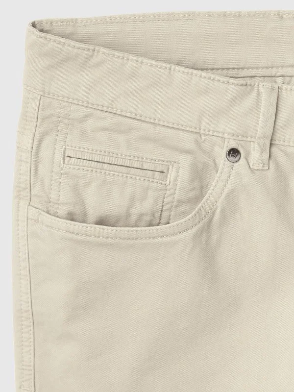 Hiltl Bej 5 Cep Gabardin Regular Yıkamalı Fit Pamuk Pantolon - 4