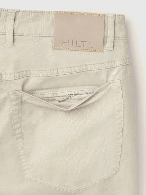 Hiltl Bej 5 Cep Gabardin Regular Yıkamalı Fit Pamuk Pantolon - 5
