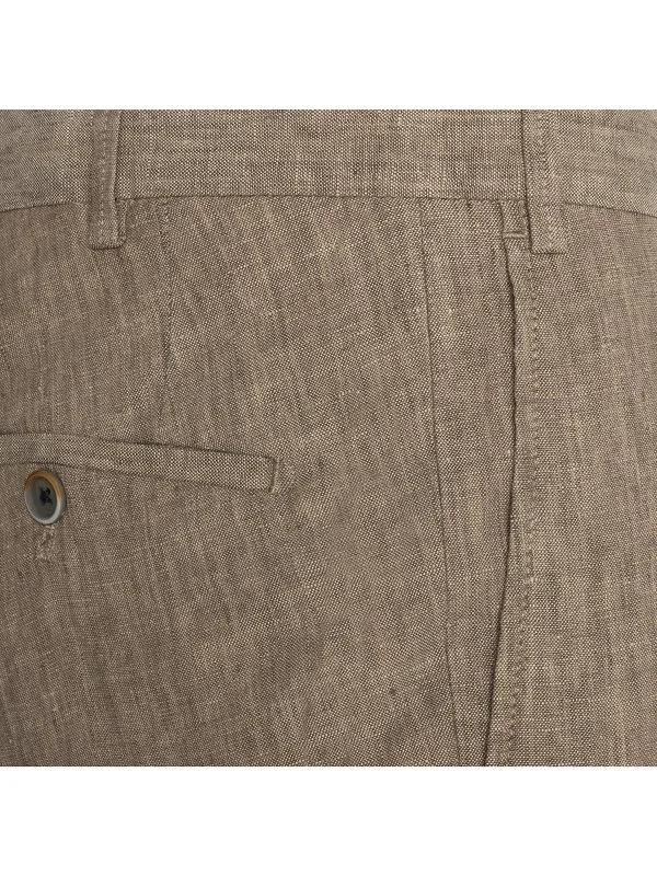 Hiltl Chino Kum Beji Saf Keten Regular Fit Pantolon - 2