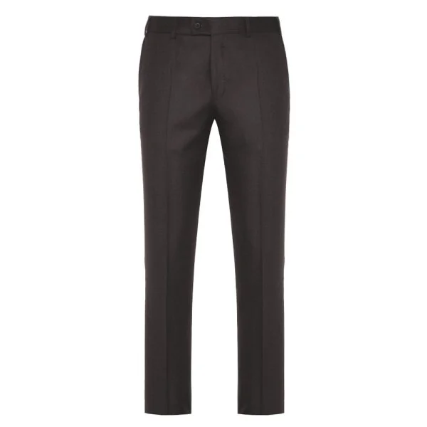 Hiltl Flanel Acı Kahve Yün - Kaşmir Pantolon - 1