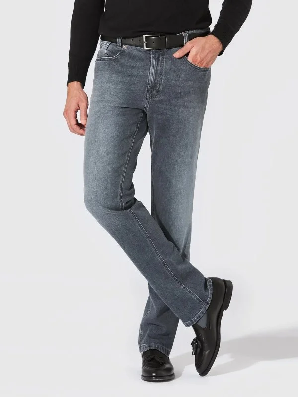 Hiltl Gri 5 Cep Candiani Denim Regular Fit Pamuk Pantolon - 1