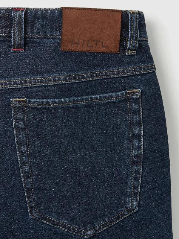 Hiltl Koyu Mavi 5 Cep Candiani Denim Regular Fit Pamuk Pantolon - 4