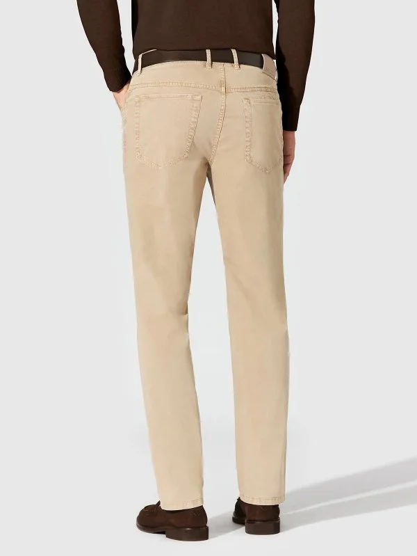 Hiltl Kum Beji 5 Cep Gabardin Yıkamalı Regular Fit Pamuk Elastane Pantolon - 2