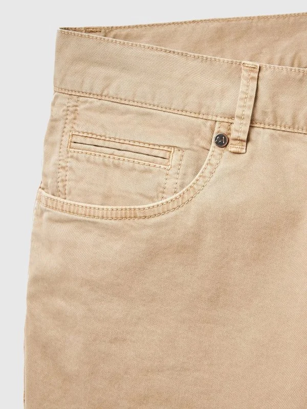 Hiltl Kum Beji 5 Cep Gabardin Yıkamalı Regular Fit Pamuk Elastane Pantolon - 4