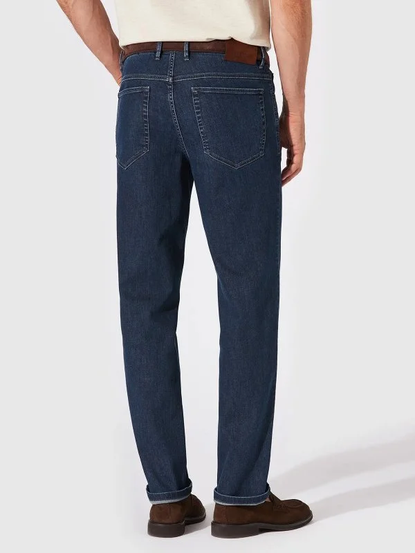 Hiltl Lacivert 5 Cep İnce Regular Fit Pamuk Elastane Pantolon - 2