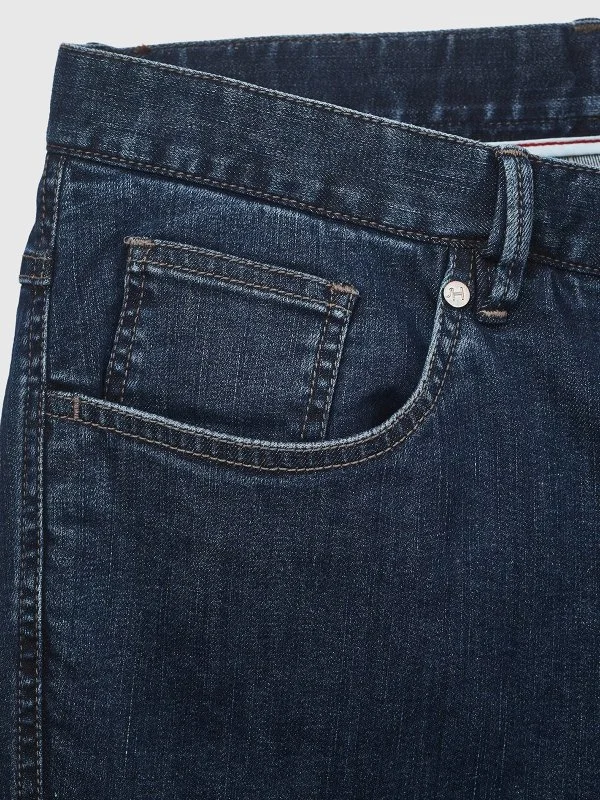 Hiltl Lacivert 5 Cep İnce Regular Fit Pamuk Elastane Pantolon - 4