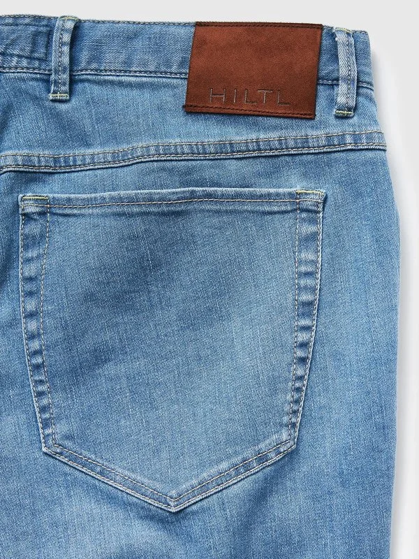 Hiltl Mavi 5 Cep İnce Regular Fit Pamuk Elastane Denim Pantolon - 4
