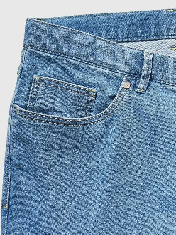 Hiltl Mavi 5 Cep İnce Regular Fit Pamuk Elastane Denim Pantolon - 5