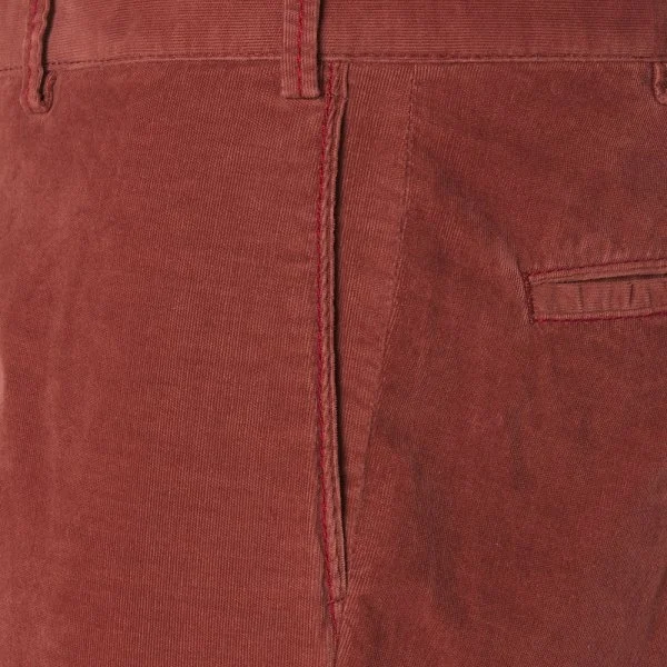 Hiltl Phantom Cord Coton Elastan Tarçın Rengi Tierre Chino Slim Fit Pantolon - 3