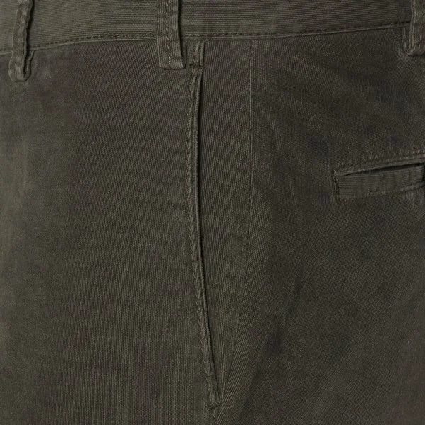 Hiltl Phantom Cord Coton Elastan Yeşil Tierre Chino Slim Fit Pantolon - 3