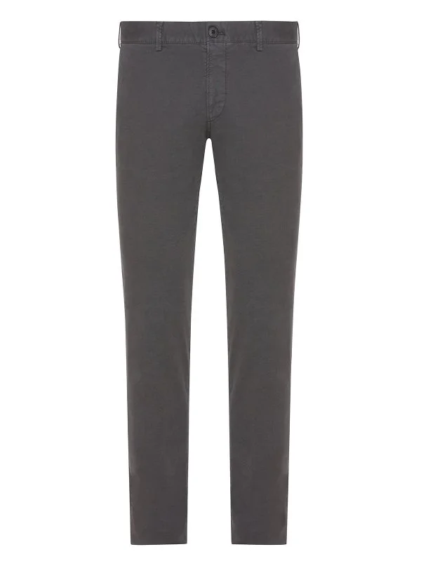 Hiltl Rugged Motion Coton Elastane Gri Stertch Tiago Chino Slim Fit Pantolon - 1