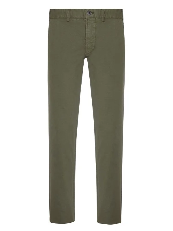 Hiltl Rugged Motion Coton Elastane Yeşil Stretch Tiago Chino Slim Fit Pantolon - 1