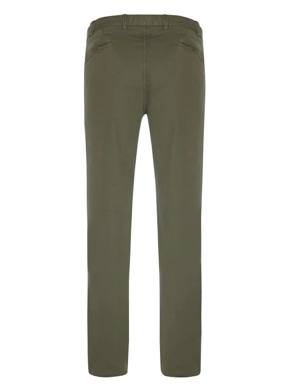 Hiltl Rugged Motion Coton Elastane Yeşil Stretch Tiago Chino Slim Fit Pantolon - 2