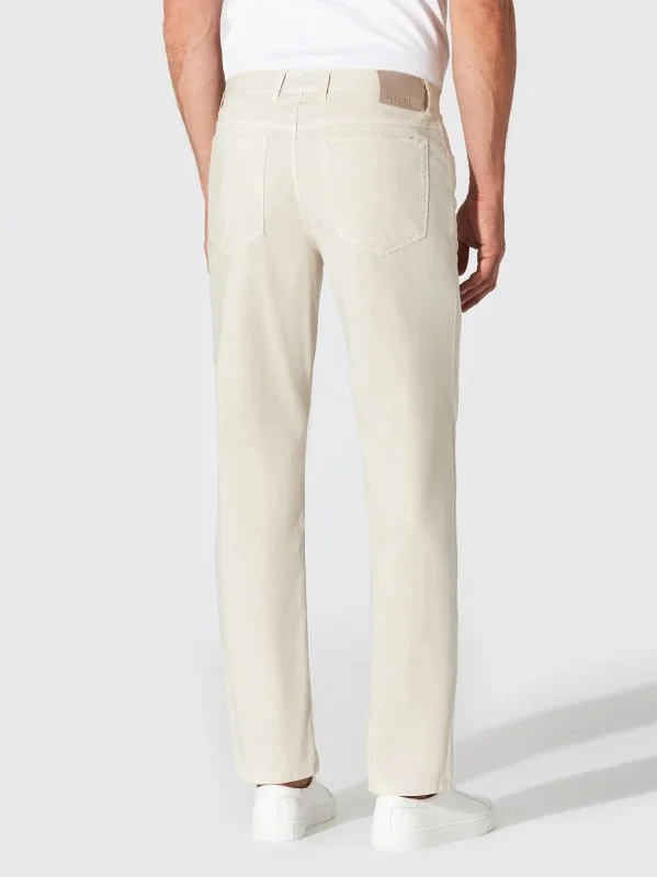 Hiltl Taş Rengi 5 Cep Gabardin Yıkamalı Regular Fit Pamuk Pantolon - 3