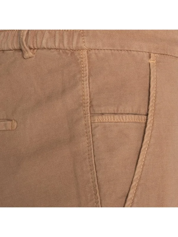 Hiltl Terracotta Vintage Bel arkası Lastikli Pamuk Elastane Slim Fit Pantolon - 2