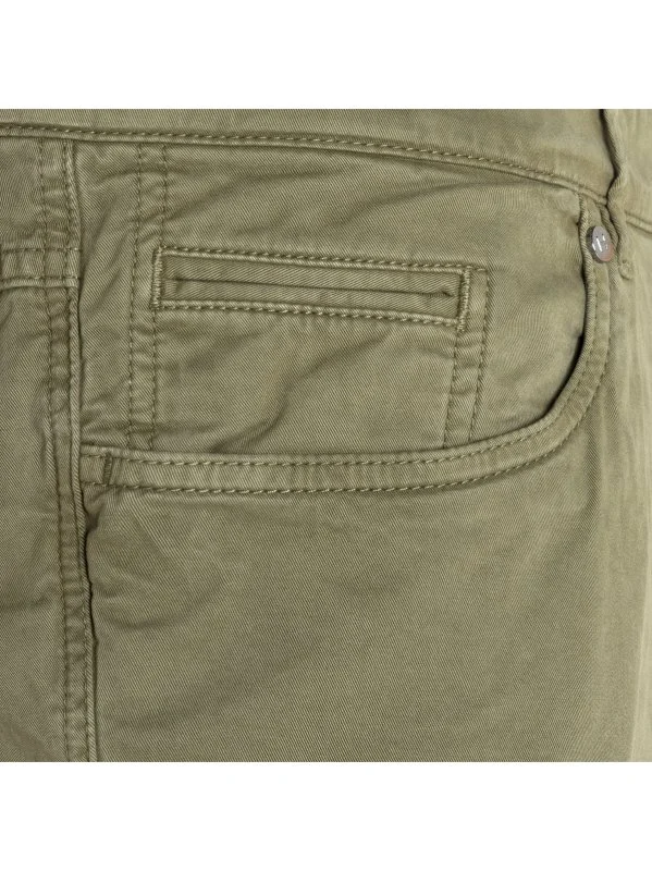 Hiltl Yeşil 5 Cep Gabardin Yıkamalı Regular Fit Pamuk Pantolon - 2