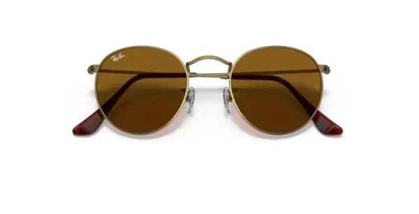 Ray-Ban Round Metal Antique Gold Güneş Gözlüğü - 6