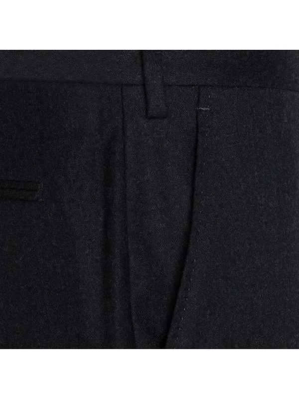 Sartoria Latorre Antrasit Yün Flanel Pantolon - 2