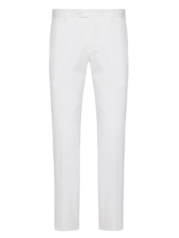 Sartoria Latorre Chino Beyaz Pamuk Elastan Pantolon - 1