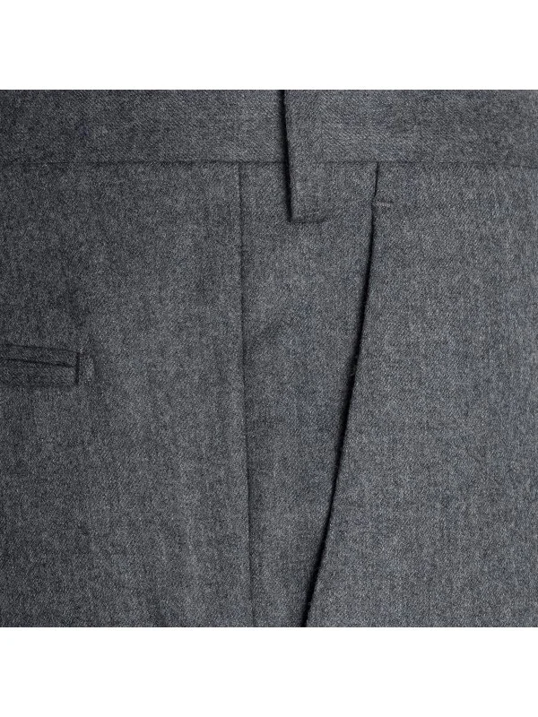 Sartoria Latorre Gri Yün Flanel Pantolon - 2