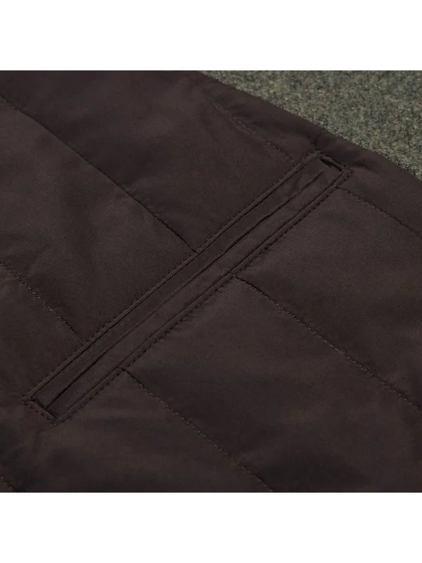 Sartoria Latorre Yeşil Melanj Yün Kaşmir İçi Dolgulu Yelek - 4