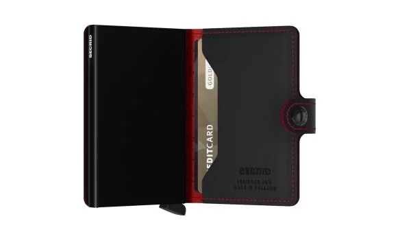 Secrid Miniwallet Fuel Black Red Cüzdan - 4