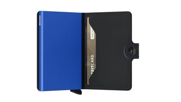 Secrid Miniwallet Matte Black Blue Cüzdan - 4