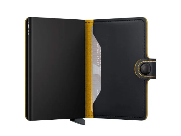 Secrid Miniwallet Matte Black Ochre Cüzdan - 2