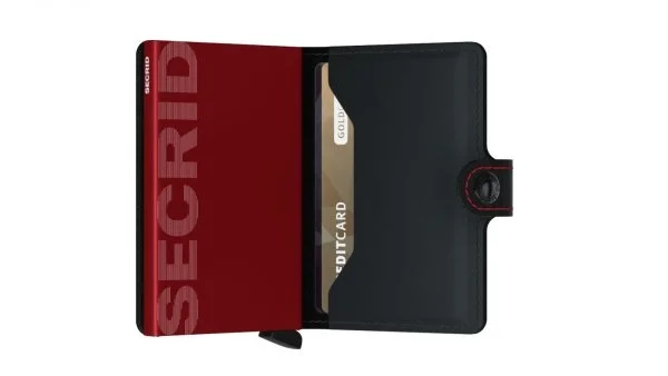Secrid Miniwallet Matte Black Red Cüzdan - 4