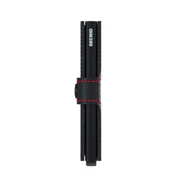 Secrid Miniwallet Perforated Black Red Cüzdan - 5