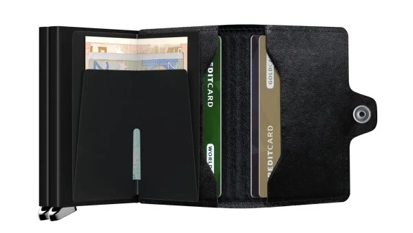 Secrid Premium Twinwallet Emboss Lines Black Cüzdan - 4