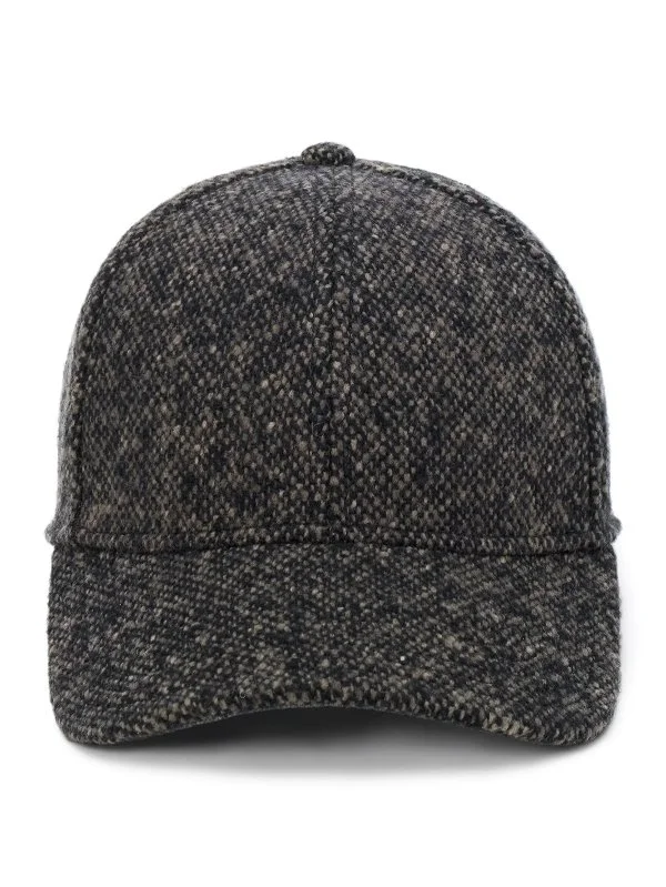 Stetson Baseball Cap Donegal Kahverengi Yün Tweed Şapka - 2