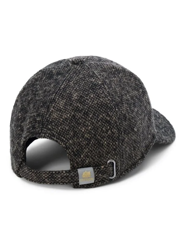 Stetson Baseball Cap Donegal Kahverengi Yün Tweed Şapka - 3