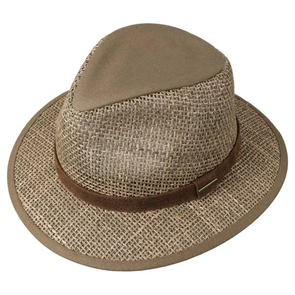 Stetson Bej Rengi Traveller Seagrass Hasır Şapka - 1