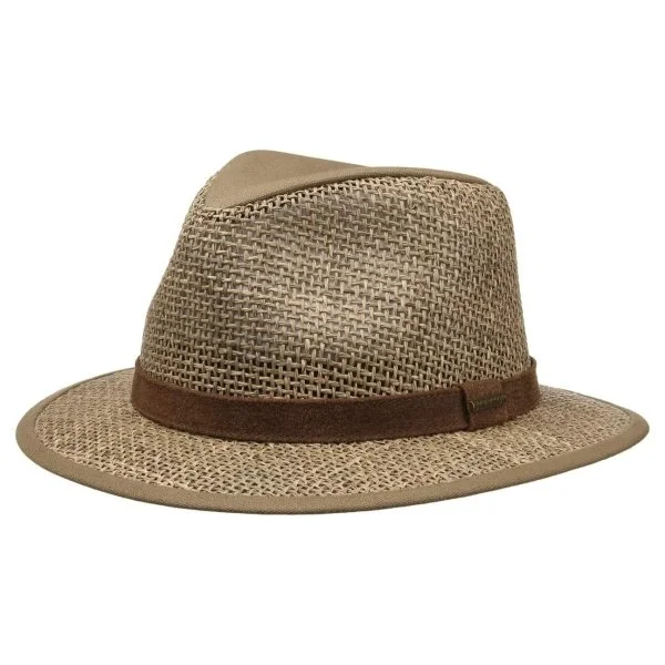 Stetson Bej Rengi Traveller Seagrass Hasır Şapka - 3