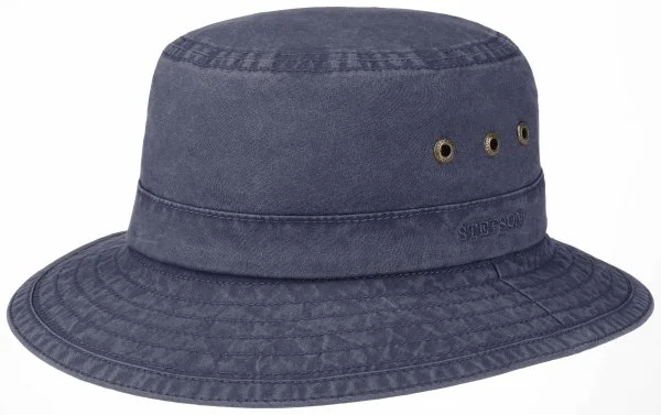 Stetson Bucket Delave Organic Cotton UV Korumalı Lacivert Pamuk Şapka - 1