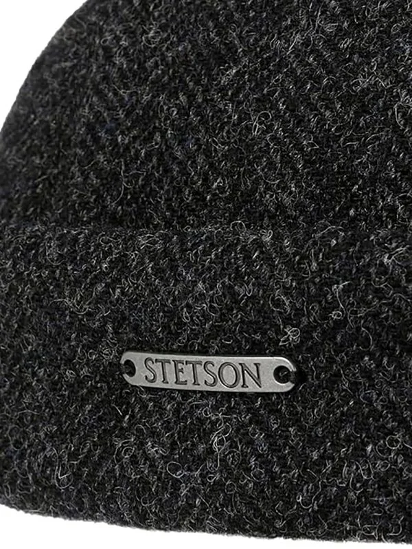 Stetson Docker Wool Herringbone Antrasit Balıksırtı Yün Şapka - 4