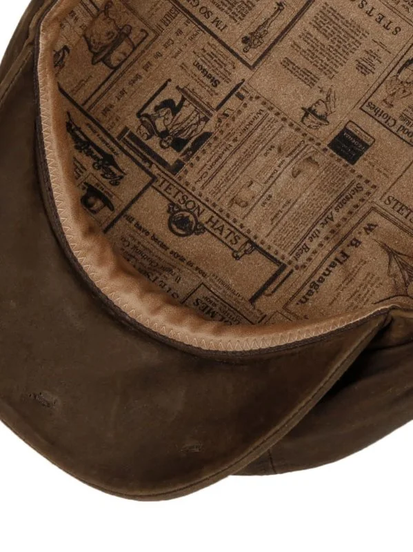 Stetson Hatteras Oily Keçi Derisi Kasket Şapka - 5