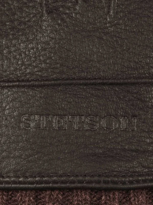 Stetson Kahverengi Geyik Derisi Kaşmir Eldiven - 2