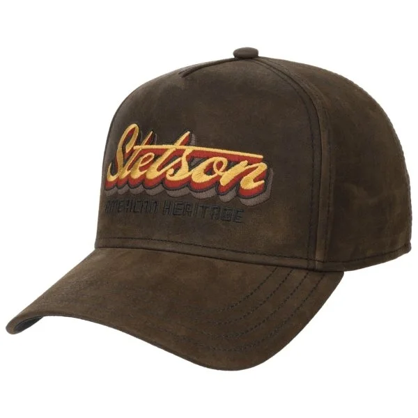 Stetson Kahverengi Trucker Cap Oily Goat Suede Ayarlanabilir Şapka - 1