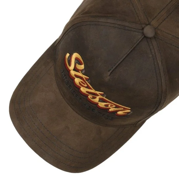 Stetson Kahverengi Trucker Cap Oily Goat Suede Ayarlanabilir Şapka - 2