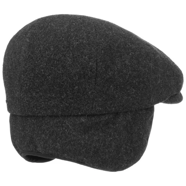 Stetson Kent Yün Kaşmir Antrasit Kulaklıklı Kasket Şapka - 4