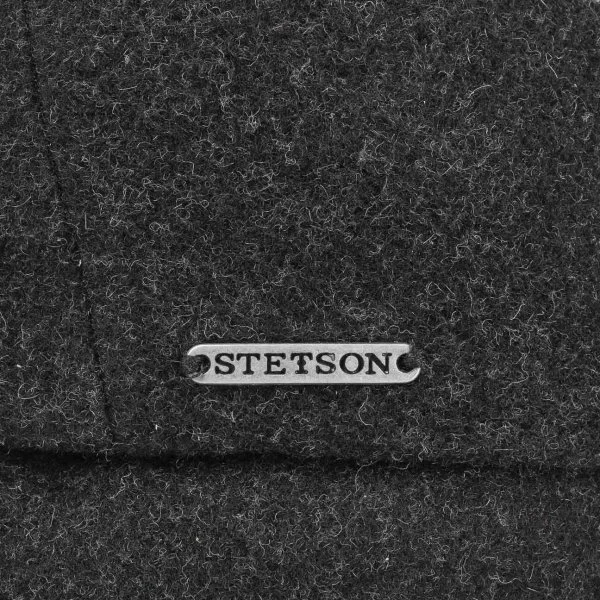 Stetson Kent Yün Kaşmir Antrasit Kulaklıklı Kasket Şapka - 5