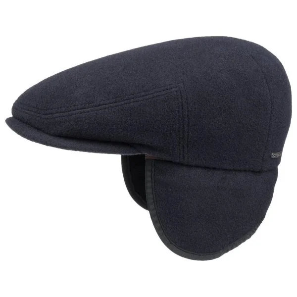 Stetson Kent Yün Kaşmir Lacivert Kulaklıklı Kasket Şapka - 3
