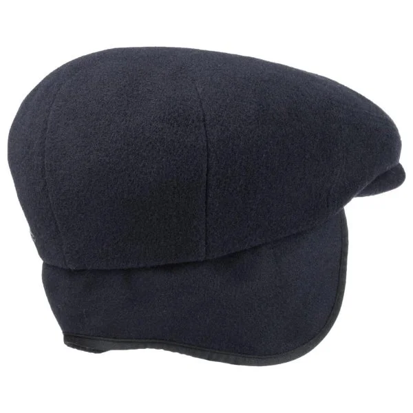 Stetson Kent Yün Kaşmir Lacivert Kulaklıklı Kasket Şapka - 4
