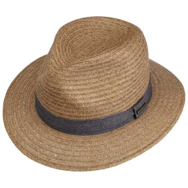 Stetson Koyu Bej Traveller Toyo Hasır Şapka - 4